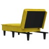 vidaXL Chaise Longue in Velluto Giallo