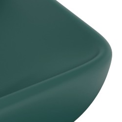    Lavabo Lusso Rettangolare Verde Scuro Opaco 71x38 cm Ceramica