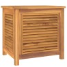 vidaXL Contenitore Giardino con Borsa 60x50x58cm Legno Massello Teak