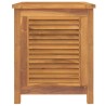 vidaXL Contenitore Giardino con Borsa 60x50x58cm Legno Massello Teak