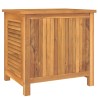 vidaXL Contenitore Giardino con Borsa 60x50x58cm Legno Massello Teak