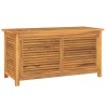 vidaXL Contenitore Giardino con Borsa 114x50x58cm Legno Massello Teak