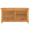 vidaXL Contenitore Giardino con Borsa 114x50x58cm Legno Massello Teak