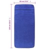 vidaXL Asciugamani da Spiaggia 2pz Blu Reale 60x135 cm Tessuto 400 GSM