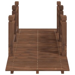 vidaXL Ponte Giardino Ringhiere 150x67x56cm Legno Massello Abete Rosso