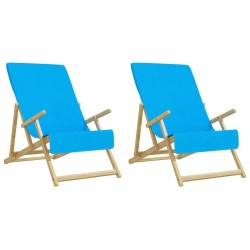 vidaXL Asciugamani da Spiaggia 2 pz Turchese 60x135 cm Tessuto 400 GSM