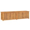 vidaXL Contenitore Giardino con Borsa 200x50x53cm Legno Massello Teak