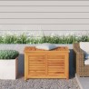 vidaXL Contenitore Giardino con Borsa 90x50x58cm Legno Massello Teak