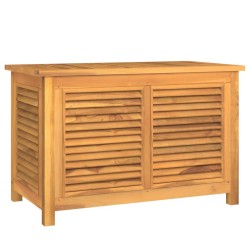 vidaXL Contenitore Giardino con Borsa 90x50x58cm Legno Massello Teak