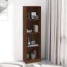 vidaXL Libreria 4 Ripiani Rovere Marrone 40x24x143cm Legno ingegnerizzato