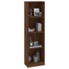 vidaXL Libreria 4 Ripiani Rovere Marrone 40x24x143cm Legno ingegnerizzato