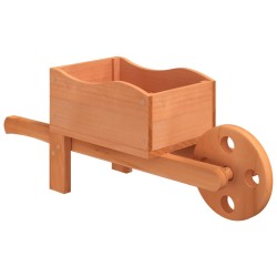 vidaXL Fioriere a Carriola 2 pz 47x15x19 cm Legno Massello di Abete