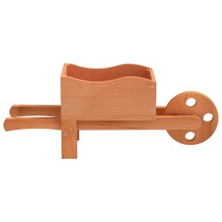 vidaXL Fioriere a Carriola 2 pz 47x15x19 cm Legno Massello di Abete