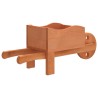 vidaXL Fioriere a Carriola 2 pz 47x15x19 cm Legno Massello di Abete