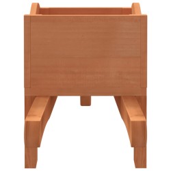 vidaXL Fioriere a Carriola 2 pz 47x15x19 cm Legno Massello di Abete