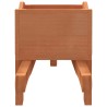 vidaXL Fioriere a Carriola 2 pz 47x15x19 cm Legno Massello di Abete