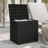 vidaXL Contenitore Giardino Nero 55,5x43x53 cm Polipropilene