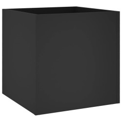 vidaXL Fioriera Nera 40x40x40 cm in Legno ingegnerizzato