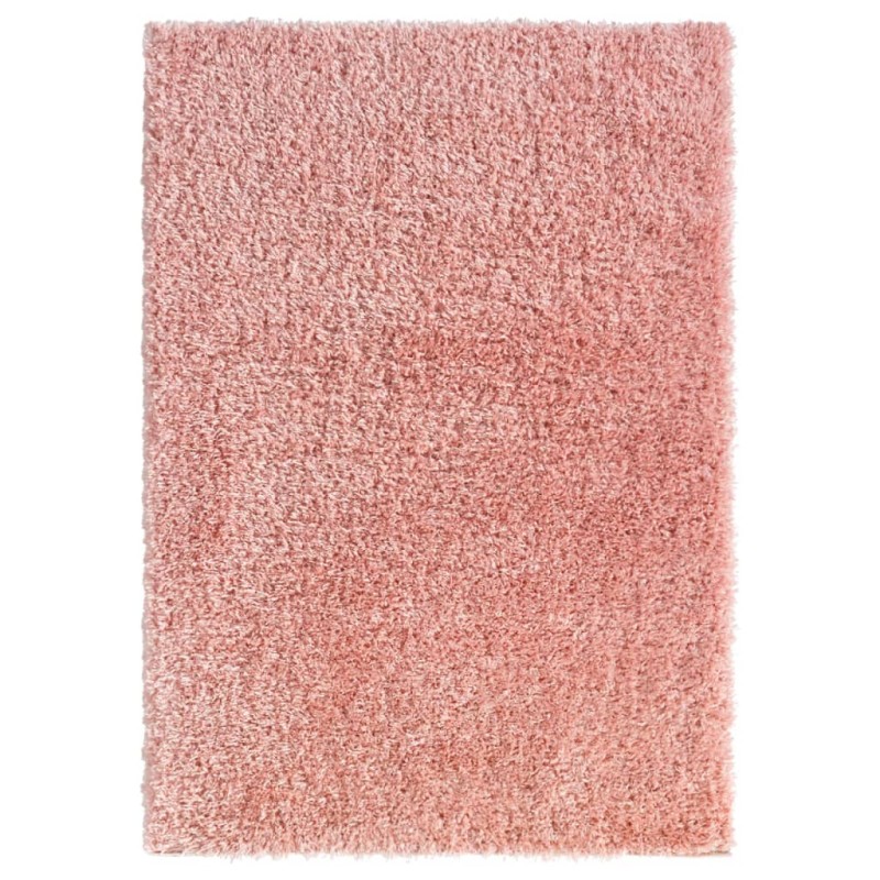 Tappeto Shaggy a Pelo Lungo Rosa 120x170 cm 50 mm