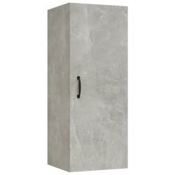   Mobile Pensile Muro Grigio Cemento 34,5x34x90 Legno ingegnerizzato