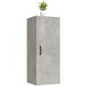   Mobile Pensile Muro Grigio Cemento 34,5x34x90 Legno ingegnerizzato