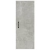   Mobile Pensile Muro Grigio Cemento 34,5x34x90 Legno ingegnerizzato