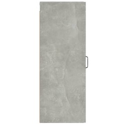   Mobile Pensile Muro Grigio Cemento 34,5x34x90 Legno ingegnerizzato