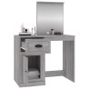 vidaXL Toeletta Specchio Grigio Sonoma 90x50x132,5cm Legno ingegnerizzato