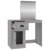 vidaXL Toeletta Specchio Grigio Sonoma 90x50x132,5cm Legno ingegnerizzato