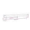   Supporto per Monitor 100x24x13 cm in Legno Massello di Pino