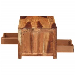 Tavolo da Caffè 84x49x40 cm Legno Massello di Acacia