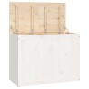 vidaXL Contenitore per Bucato Bianco 88,5x44x66 cm Legno Massello Pino