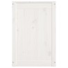 vidaXL Contenitore per Bucato Bianco 88,5x44x66 cm Legno Massello Pino