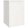 vidaXL Contenitore per Bucato Bianco 44x44x66 cm Legno Massello Pino