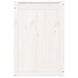 vidaXL Contenitore per Bucato Bianco 44x44x66 cm Legno Massello Pino