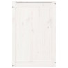 vidaXL Contenitore per Bucato Bianco 44x44x66 cm Legno Massello Pino