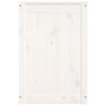 vidaXL Contenitore per Bucato Bianco 44x44x66 cm Legno Massello Pino