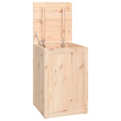 vidaXL Contenitore per Bucato 44x44x66 cm Legno Massello Pino