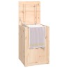 vidaXL Contenitore per Bucato 44x44x66 cm Legno Massello Pino