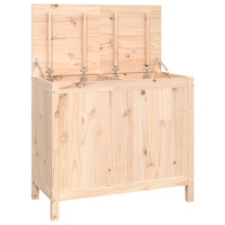 vidaXL Contenitore per Bucato 88,5x44x76 cm Legno Massello Pino