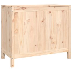 vidaXL Contenitore per Bucato 88,5x44x76 cm Legno Massello Pino