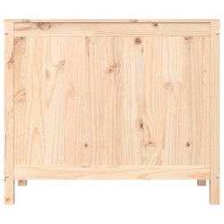 vidaXL Contenitore per Bucato 88,5x44x76 cm Legno Massello Pino