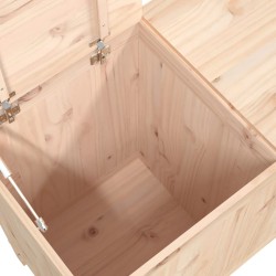 vidaXL Contenitore per Bucato 88,5x44x76 cm Legno Massello Pino