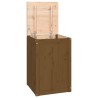 vidaXL Contenitore per Bucato Miele 44x44x66 cm Legno Massello Pino