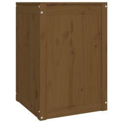 vidaXL Contenitore per Bucato Miele 44x44x66 cm Legno Massello Pino