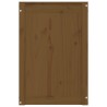 vidaXL Contenitore per Bucato Miele 44x44x66 cm Legno Massello Pino