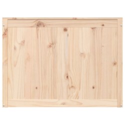 vidaXL Contenitore per Bucato 88,5x44x66 cm Legno Massello Pino