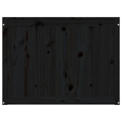 vidaXL Contenitore per Bucato Nero 88,5x44x66 cm Legno Massello Pino