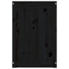 vidaXL Contenitore per Bucato Nero 88,5x44x66 cm Legno Massello Pino