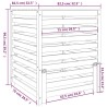 vidaXL Compostiera 82,5x82,5x99,5 cm in Legno Massello di Douglas